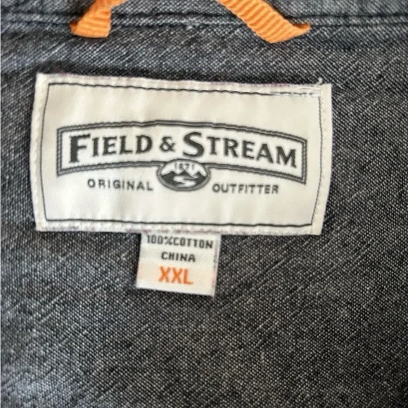 Field & Stream Red Black Plaid Flannel Shirt Men’s XXL Button Up Outdoor - Picture 6 of 9